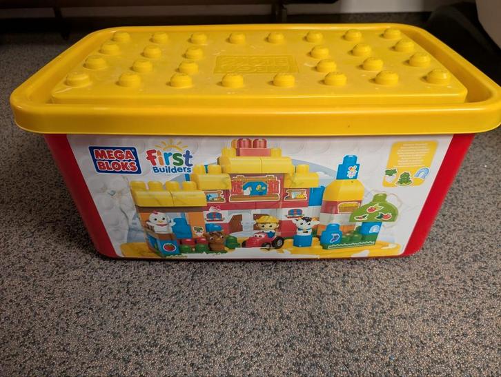 Mega Bloks First Builders, Kinderen en Baby's, Speelgoed | Bouwstenen, Zo goed als nieuw, Megabloks, Ophalen of Verzenden