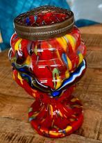 Art Deco Rozenvaas Murano Stijl, Antiek en Kunst, Antiek | Glas en Kristal, Ophalen