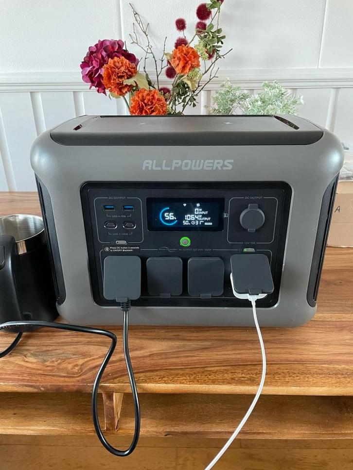 ALLPOWERS 1800W Powerstation 1152Wh Thuisbatterij OFFGRID, Caravans en Kamperen, Kampeeraccessoires, Nieuw, Ophalen of Verzenden