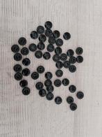 50 zwarte knopen 12 mm NIEUW, Ophalen of Verzenden, Nieuw, Knoop of Knopen