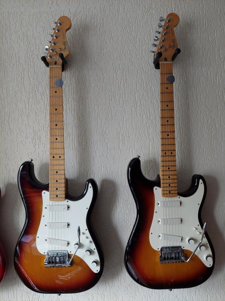 Fender Stratocaster Elite '83 met OHSC + Fender Strat MIM, Muziek en Instrumenten, Snaarinstrumenten | Gitaren | Elektrisch, Gebruikt