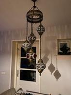 Oosterse Hanglamp - 5 Lampen, Huis en Inrichting, Lampen | Hanglampen, Ophalen of Verzenden, Gebruikt, Glas, Minder dan 50 cm