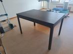 EKEDALEN uitschuifbare tafel Ikea donkerbruin, Huis en Inrichting, Tafels | Eettafels, Ophalen, Zo goed als nieuw, Rechthoekig