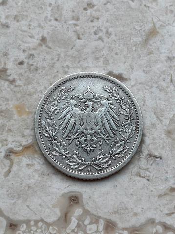 Duitsland 1/2 mark 1906 zilver beschikbaar voor biedingen
