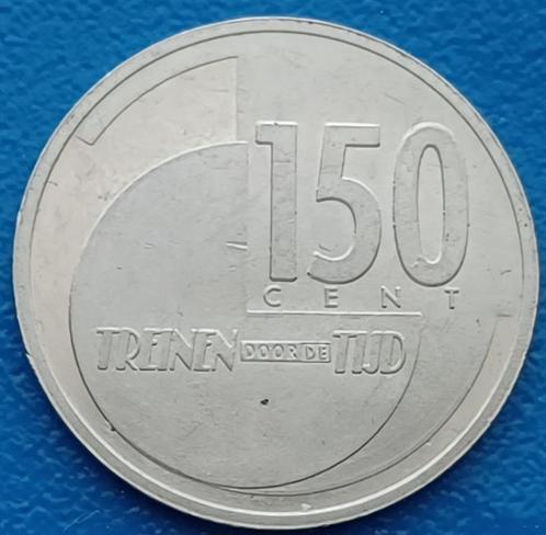Penning 150 Cent Treinen door de tijd - 1989, Postzegels en Munten, Penningen en Medailles, Overige materialen, Nederland, Verzenden