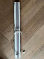 Plisse gordijn dove met witte afwerking, Ophalen of Verzenden, Zo goed als nieuw, 200 cm of meer