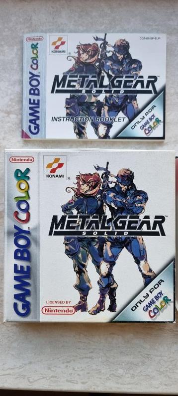 Metal Gear Solid Game Boy Color CIB beschikbaar voor biedingen