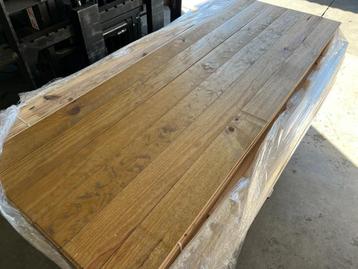 Verouderder grenen planken 20 x 120 Praline geolied , vloer beschikbaar voor biedingen