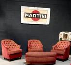 Rode fluwelen fauteuils & sofa’s – barok / retro stijl, Klassiek, Ophalen of Verzenden, Zo goed als nieuw, Stof