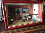 Oud wandkastje poppenhuis huiskamer vintage, Verzamelen, Poppenhuizen en Toebehoren, Ophalen of Verzenden, Gebruikt, Poppenhuis