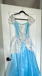 Prinsessenjurk blauw-wit maat 36/38 + 2 kroontjes, Ophalen of Verzenden, Zo goed als nieuw, 158 t/m 164, Meisje