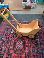 Poppenwagen van hout vintage loopkar, Ophalen of Verzenden, Gebruikt, Duw- of Trekspeelgoed