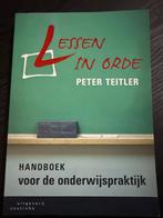 Lessen in Orde - Peter Teitler, Ophalen of Verzenden, Zo goed als nieuw, HBO