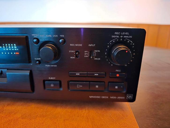 Sony MDS-JB920 QS Serie Topklasse Minidisc Md Recorder, Audio, Tv en Foto, Cd-spelers, Gebruikt, Sony, Ophalen