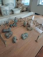 Oud Engels Speelgoed.Boer met schapen en Colly, Antiek en Kunst, Antiek | Speelgoed, Ophalen of Verzenden