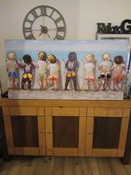 Schilderij blote billen op t strand 140cm80cm, Ophalen, 125 cm of meer, Zo goed als nieuw, Schilderij