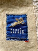 Toffe lichtgele vintage wollen deken, Huis en Inrichting, Woonaccessoires | Plaids en Woondekens, Ophalen of Verzenden, Zo goed als nieuw