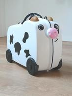 👍Leuke kinderkoffer, Koe!, Ophalen of Verzenden, Zo goed als nieuw, Hard kunststof, Wieltjes