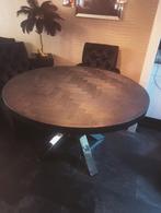 Bonito visgraat eettafel, Huis en Inrichting, Tafels | Eettafels, Zo goed als nieuw, Vijf personen of meer, Rechthoekig, 50 tot 100 cm