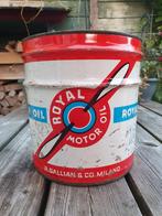Olieblik Royal oil. Milaan. R. Gallian 2. Verzamelblik, Ophalen of Verzenden, Zo goed als nieuw, Overige, Overige merken