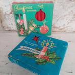 Oude kerst/2  doosjes met kerstboomkaarsjes, Ophalen of Verzenden