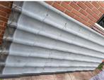 Dakplaten + afdekhoeken  €30, Doe-het-zelf en Verbouw, Dakpannen en Dakbedekking, Overige materialen, Gebruikt, 5 tot 10 m², Grijs