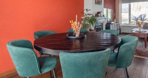 Ronde eettafel, Huis en Inrichting, Tafels | Eettafels, Zo goed als nieuw, 100 tot 150 cm, 100 tot 150 cm, Rond, Ophalen