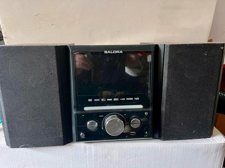 Salora HS7051LCD Mini Hifi Set met TV/DVD, Audio, Tv en Foto, Stereo-sets, Gebruikt, Dvd-speler, Overige merken, Microset, Ophalen