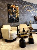 Draai Fauteuil Turner 2 x Richmond interiors, Ophalen, Minder dan 75 cm, Nieuw, Stof