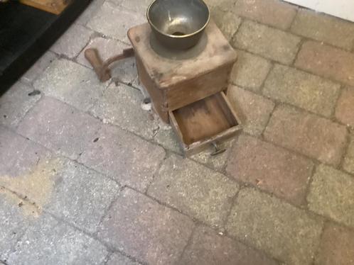 Graanmolens snijmachine oude trekbel emaille wandbord huls, Antiek en Kunst, Curiosa en Brocante, Ophalen