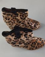 Panterlaarsjes met sleehak. Maat: 38, Kleding | Dames, Schoenen, Bruin, Lage of Enkellaarzen, Nieuw, Ophalen of Verzenden