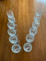 kristallen  wijnglazen met geslepen.ruit 12 stuks, Ophalen of Verzenden, Zo goed als nieuw, Kristal, Overige typen