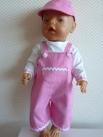 Tuinbroek,t-shirt en pet past de baby born pop van 43 cm, Ophalen of Verzenden, Nieuw, Babypop