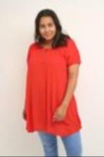 Mooie rode tuniek merk Kaffe maat 54, Verzenden, Kaffe, Blouse of Tuniek, Zo goed als nieuw