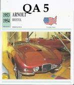 Qa5 autokaart Arnolt Bristol ( 1953 / 1954 ), Verzenden, Zo goed als nieuw, Auto's