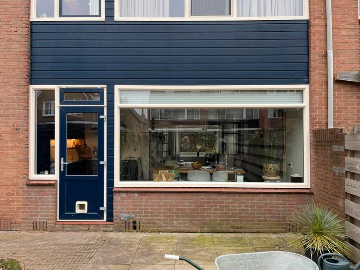 Compleet kozijn met deur en raam, Doe-het-zelf en Verbouw, Kozijnen en Schuifpuien, Gebruikt, Raamkozijn, Kunststof, 225 cm of meer