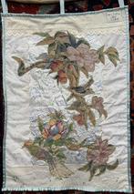 Handgemaakt wandkleed met vintage stof met vogels, Ophalen of Verzenden, Nieuw