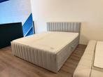 Antraciet Opbergbed 180x200 met Matras & Topper, Ophalen, 180 cm, 200 cm, Nieuw