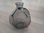 Licht smoked glas glazen vaas verschillende vlakken, Ophalen, Overige kleuren, Minder dan 50 cm, Glas