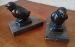 Art Deco Boekensteunen Vogels op Marmer, Ophalen of Verzenden