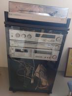 Vintage Philips Stereotoren met Kast, Audio, Tv en Foto, Stereo-sets, Ophalen, Gebruikt, Cassettedeck, Philips