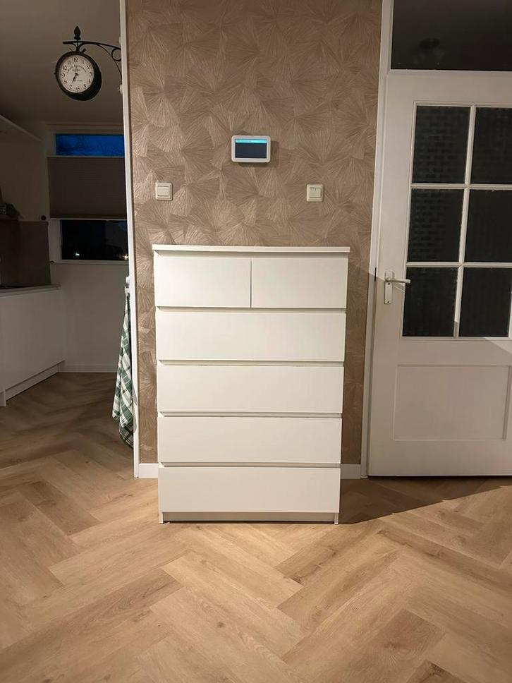 Ikea Malm ladekast 6 lades, Huis en Inrichting, Kasten | Ladekasten, Zo goed als nieuw, 50 tot 100 cm, 25 tot 50 cm, 5 laden of meer