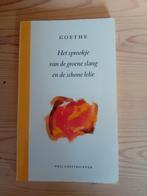 Goethe - Het sprookje van de groene slang en de schone lelie, Ophalen of Verzenden, Gelezen, Goethe