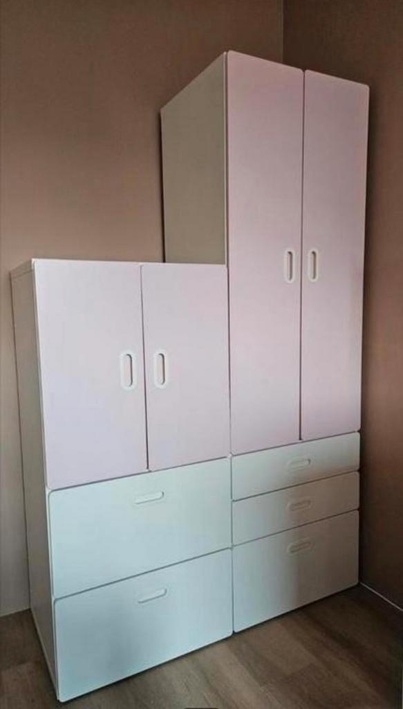 Set van 2 kledingkasten Stuva, Kinderen en Baby's, Kinderkamer | Commodes en Kasten, Zo goed als nieuw, Kast, 105 cm of meer, Minder dan 75 cm