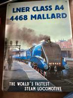 LNER Mallard Wandbord - Vintage Trein Decoratie, Ophalen of Verzenden