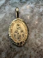 18K Gouden Maria Hanger, Ophalen of Verzenden, Zo goed als nieuw, Goud, Kruis of Symbool