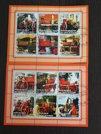 postzegels met trein, Ophalen of Verzenden, Gestempeld, Treinen