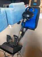 GameRacer racestoel met Thrustmaster stuur en pedalen, Ophalen, Gebruikt