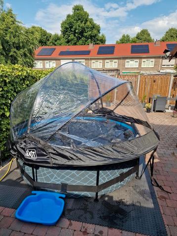 ZGAN/NIEUW 2.44x0.90 met overkapping, warmtemat, chloor etc  beschikbaar voor biedingen