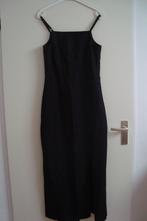 Jurk zwart lang met split zie foto's maat 38, Maat 38/40 (M), Galajurk, Zwart, Nieuw